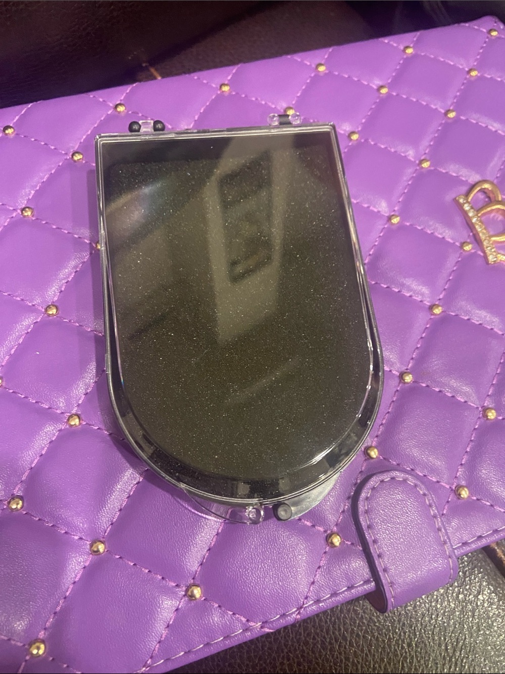 Crown Foldable plastic Black with clear plastic Case